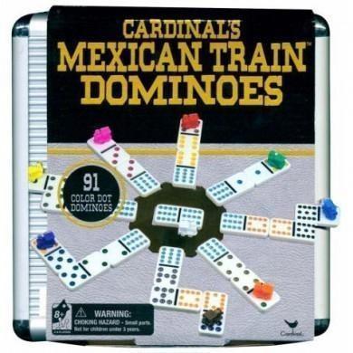 Mexican Train Dominoes in carry case-Yarrawonga Fun and Games