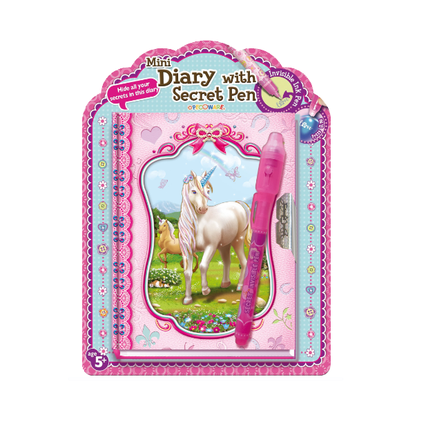 Mini Unicorn Diary with Secret Pen-Yarrawonga Fun and Games