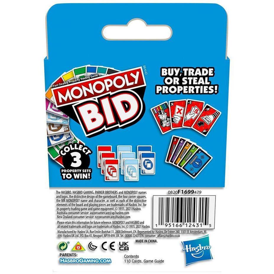 Monopoly Bid - Card Game-Yarrawonga Fun and Games