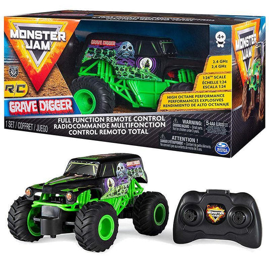 Monster Jam 1:24 Remote Control - Various-Gravedigger-Yarrawonga Fun and Games