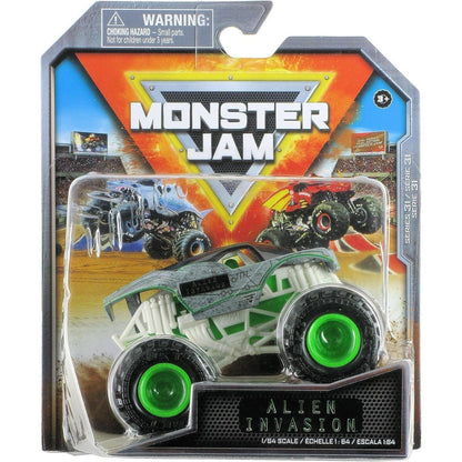 Monster Jam 1:64 Scale - Various Trucks-Alien Invasion-Yarrawonga Fun and Games