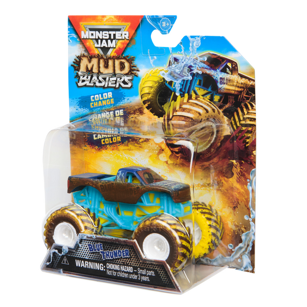 Monster Jam 1:64 Scale - Various Trucks-Blue Thunder - Mud Basher-Yarrawonga Fun and Games
