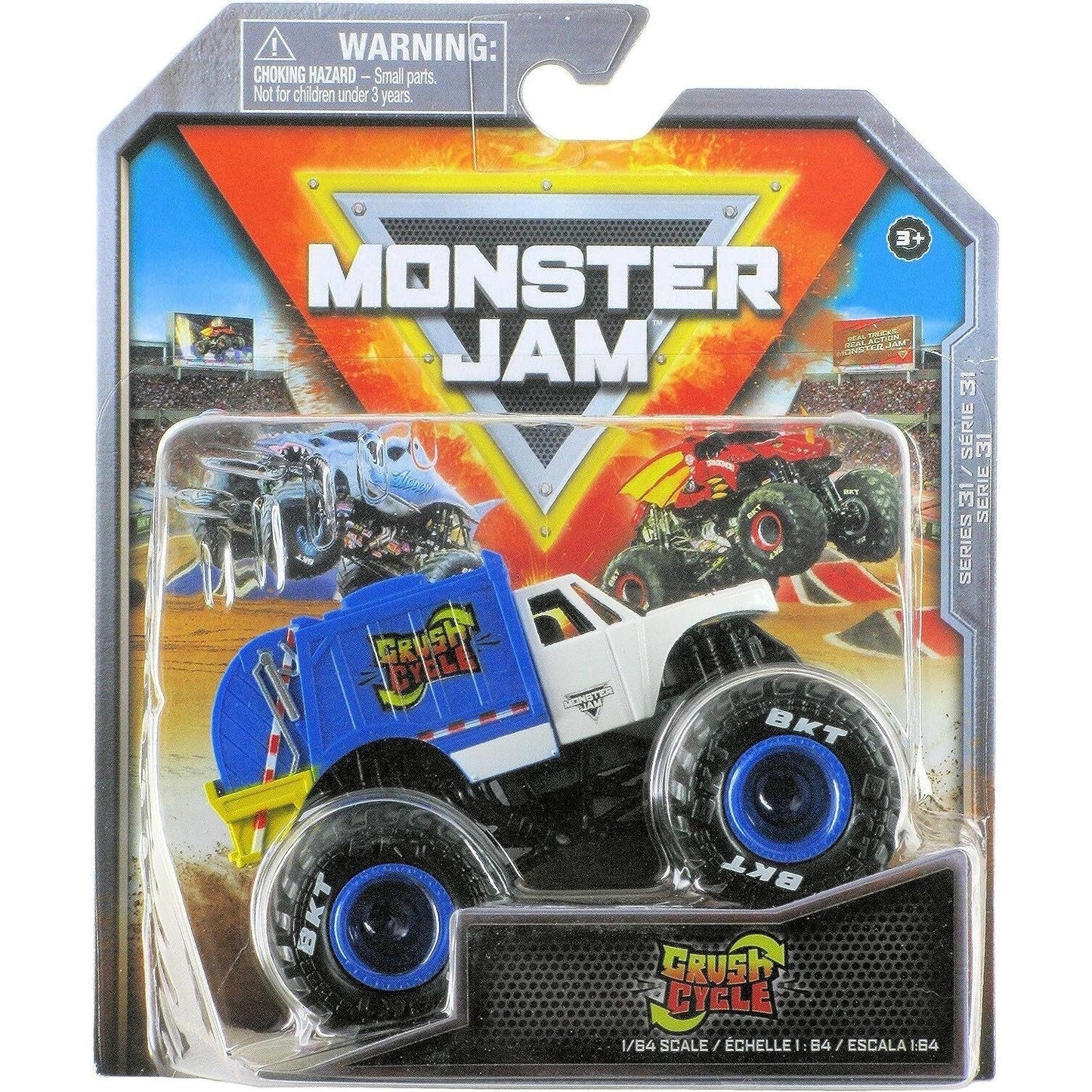 Monster Jam 1:64 Scale - Various Trucks-Crush Cycle-Yarrawonga Fun and Games