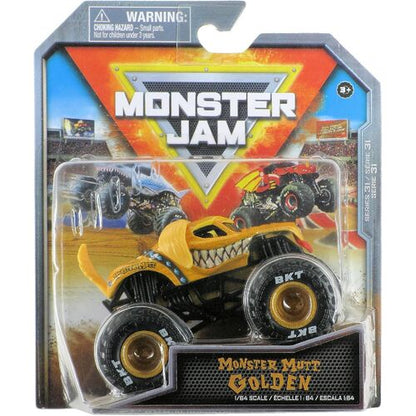 Monster Jam 1:64 Scale - Various Trucks-Monster Mutt Golden-Yarrawonga Fun and Games