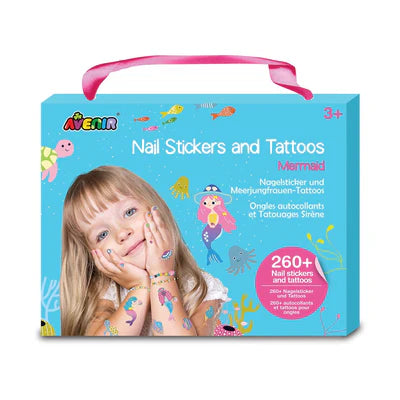 Nail Stickers and Tattoos - Mermaid-Yarrawonga Fun and Games