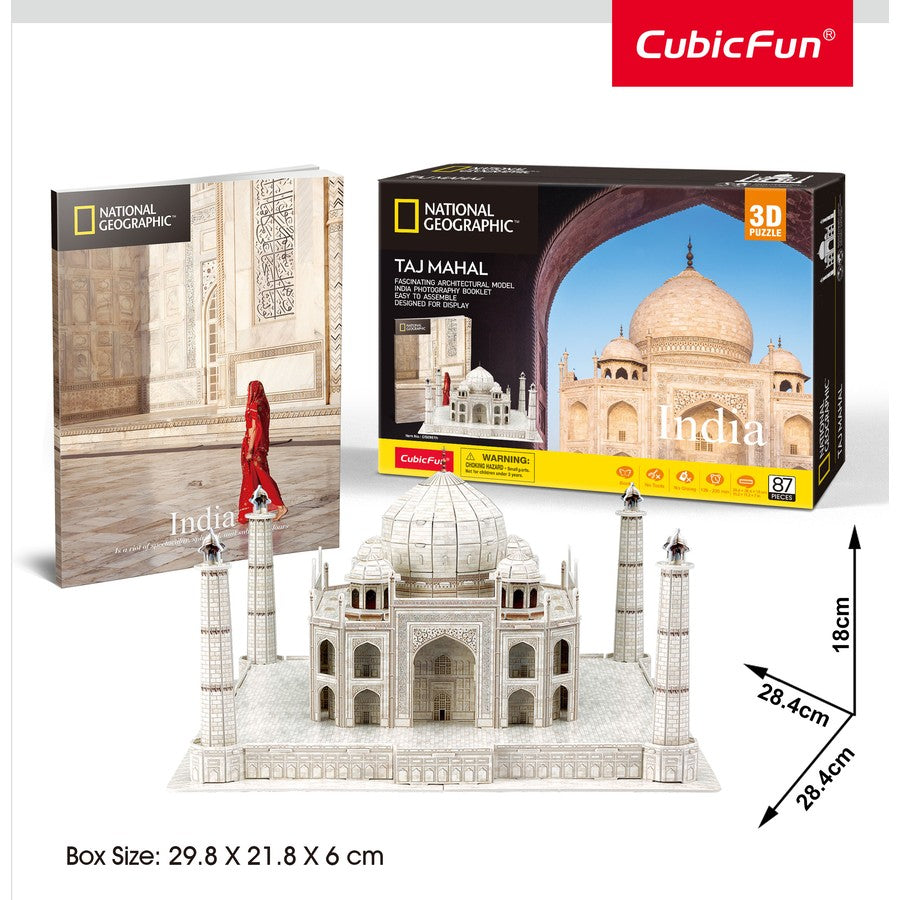 National Geographic 3D Puzzle - India - Taj Mahal-Yarrawonga Fun and Games