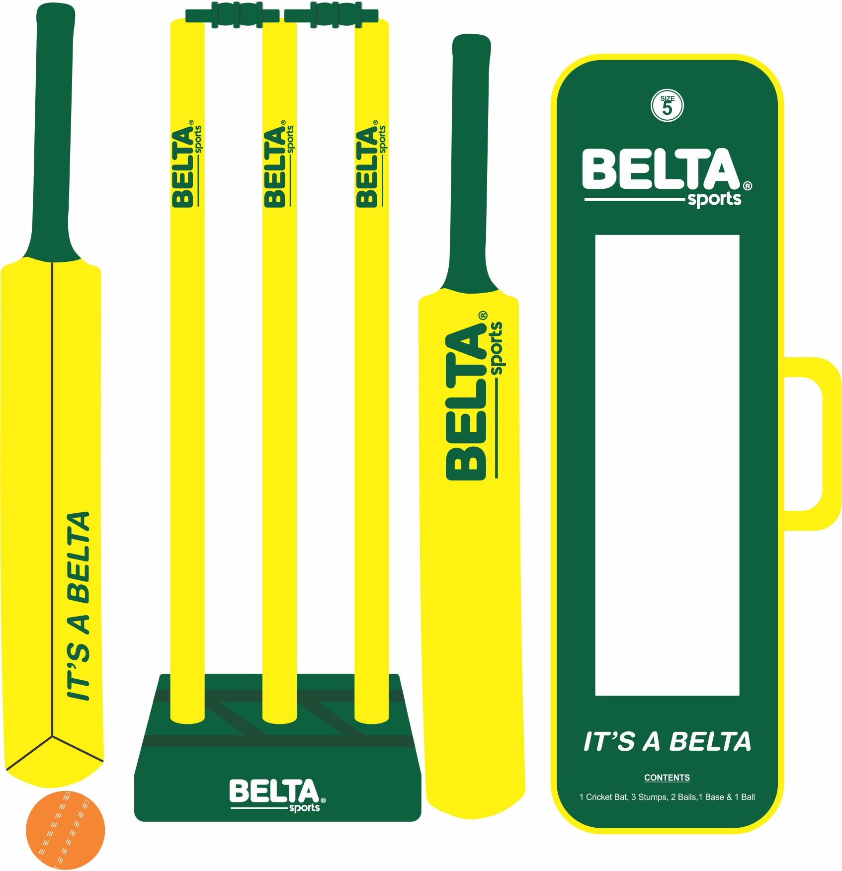 PVC Beach Cricket Set-Yarrawonga Fun and Games