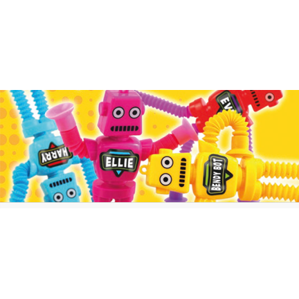 Personalized Bendy Bot Red-Yarrawonga Fun and Games