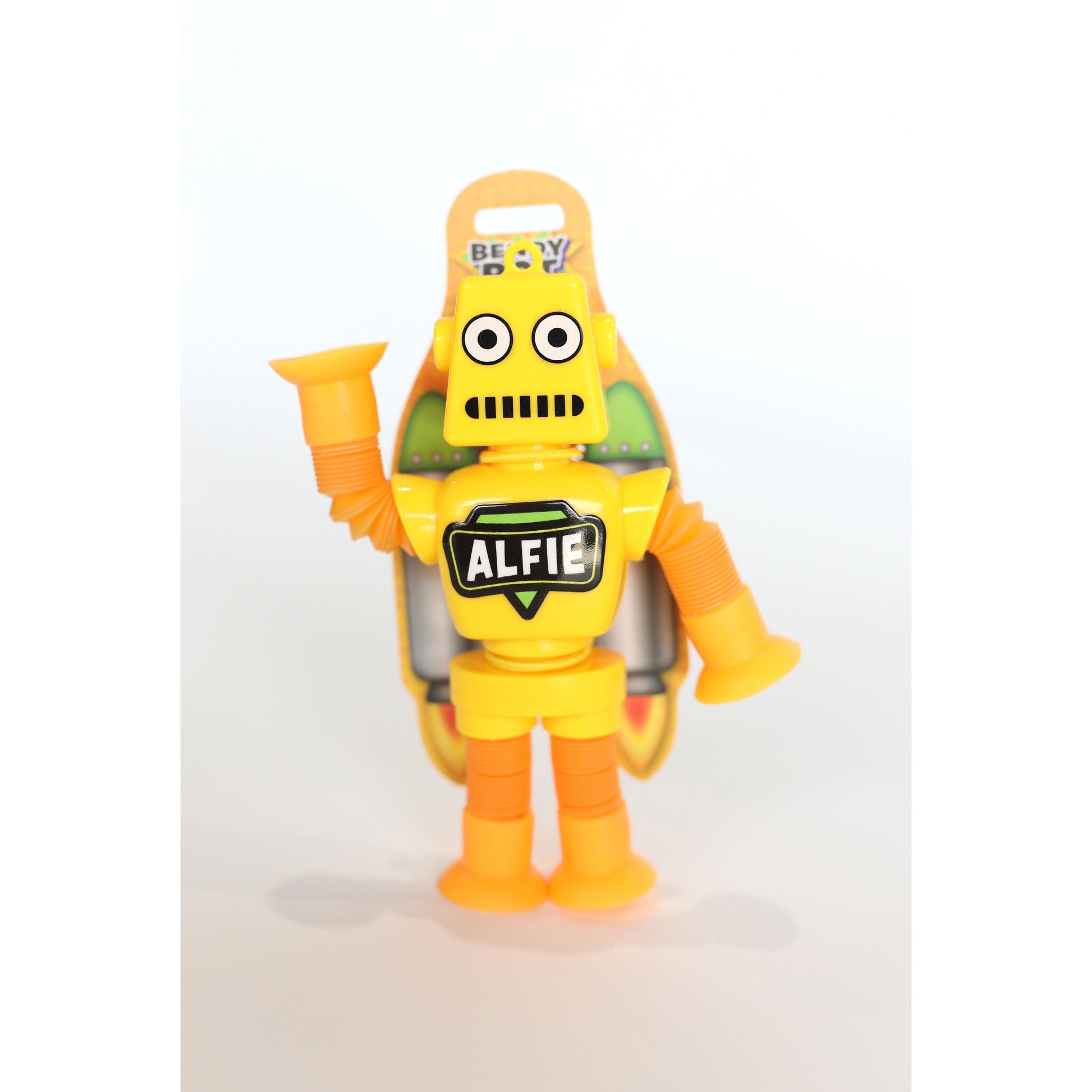 Personalized Bendy Bot Yellow-Yarrawonga Fun and Games