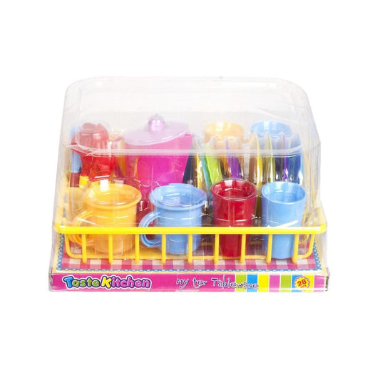 Plastic Kitchen Set - 28 Piece-Yarrawonga Fun and Games