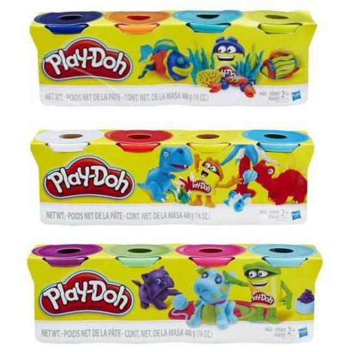 Play-Doh - Pack of 4 pots-Yarrawonga Fun and Games