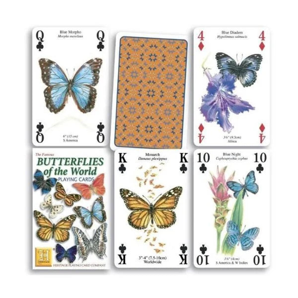 Playing Cards - Butterflies-Yarrawonga Fun and Games