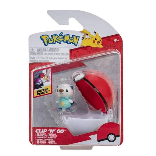 Pokemon Clip and Go - Various-Oshawott & Poke Ball-Yarrawonga Fun and Games