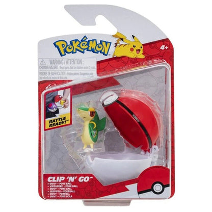 Pokemon Clip and Go - Various-Snivy & Poke Ball-Yarrawonga Fun and Games