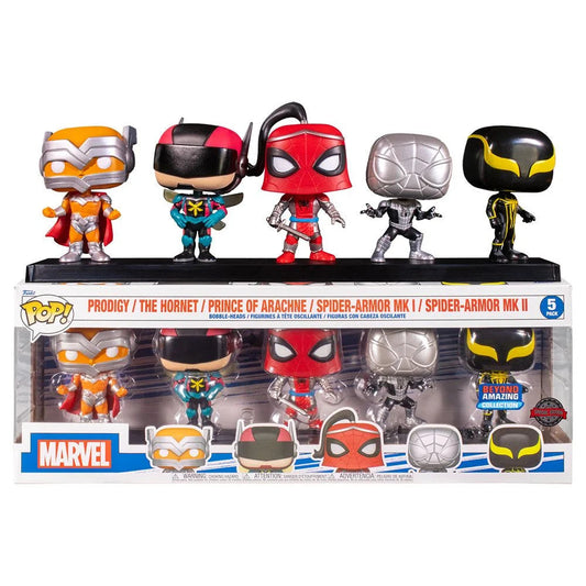 Pop Vinyl Set - Marvel - Spiderman 5 Pop Set-Yarrawonga Fun and Games