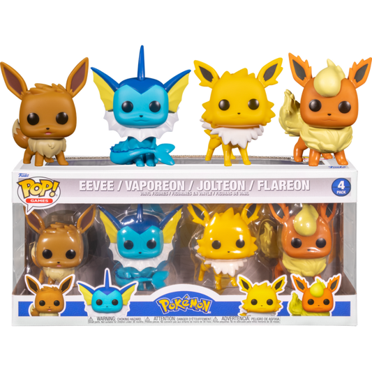 Pop Vinyl Set - Pokemon - Eeveeloutions - 4 Pack-Yarrawonga Fun and Games