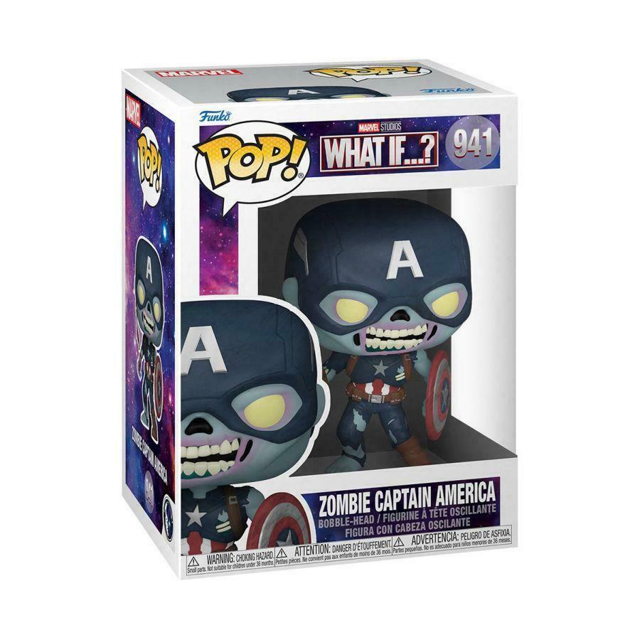 Pop Vinyl - What If ? - Zombie Captain America - 941-ion2]-Yarrawonga Fun and Games.