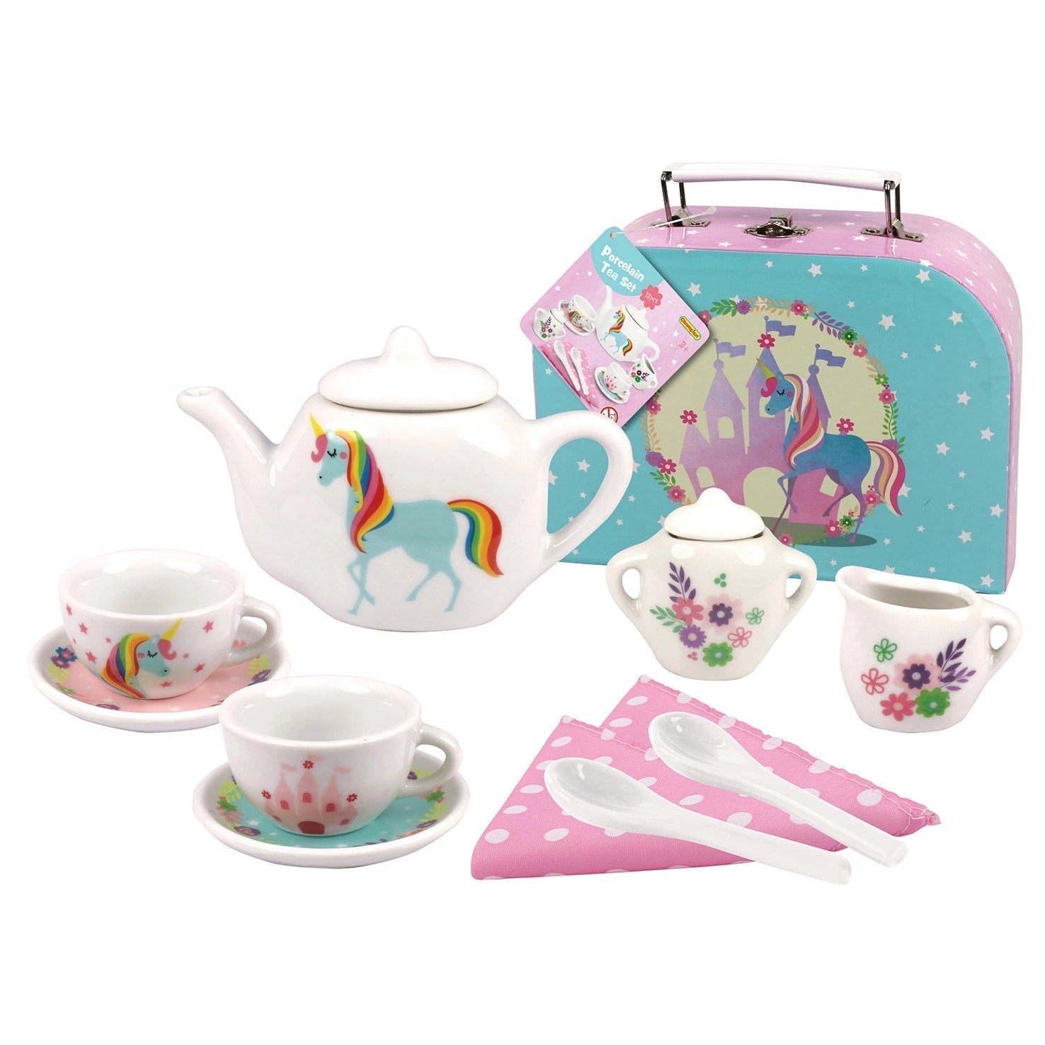 Porcelain Unicorn Tea Set-Yarrawonga Fun and Games