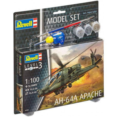 Revell 1:100 - Model Set - Apache Helicopter-Yarrawonga Fun and Games