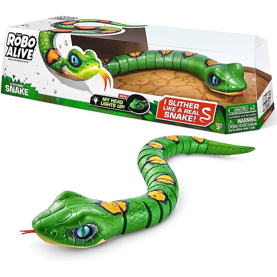 Robo Alive Slithering Snake-Green-Yarrawonga Fun and Games