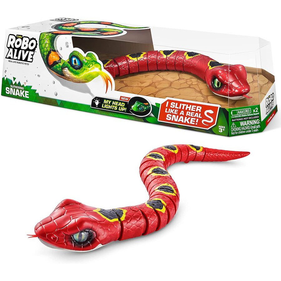 Robo Alive Slithering Snake-Red-Yarrawonga Fun and Games