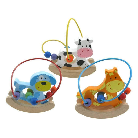 Rocking Animal Bead Maze - Various Designs-Yarrawonga Fun and Games