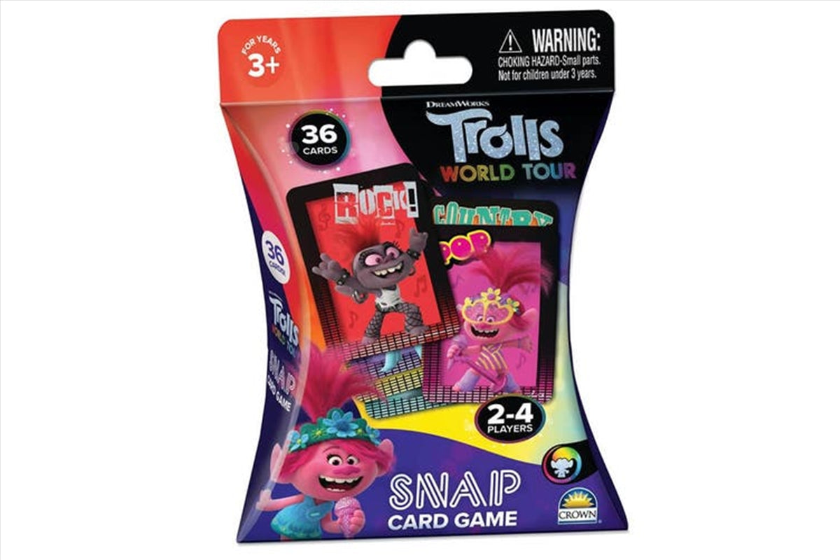 Snap Card Game - Various TV and Movies-Trolls-Yarrawonga Fun and Games