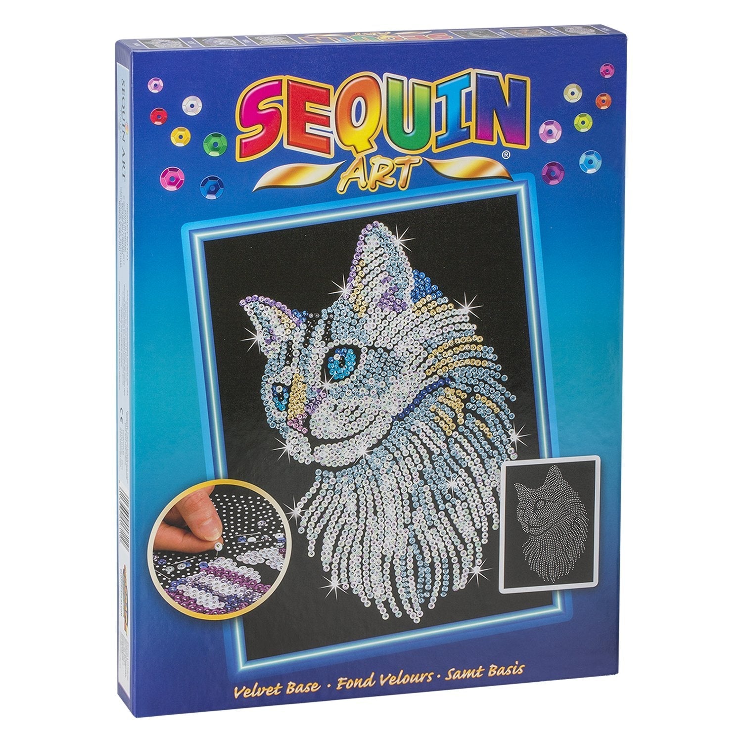 Sequin Art - Cat – Yarrawonga Fun and Games. Unique Toys and Games Store