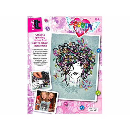 Sequin Art - Flower Girl-Yarrawonga Fun and Games
