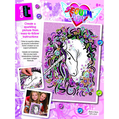 Sequin Art - Unicorn-Yarrawonga Fun and Games