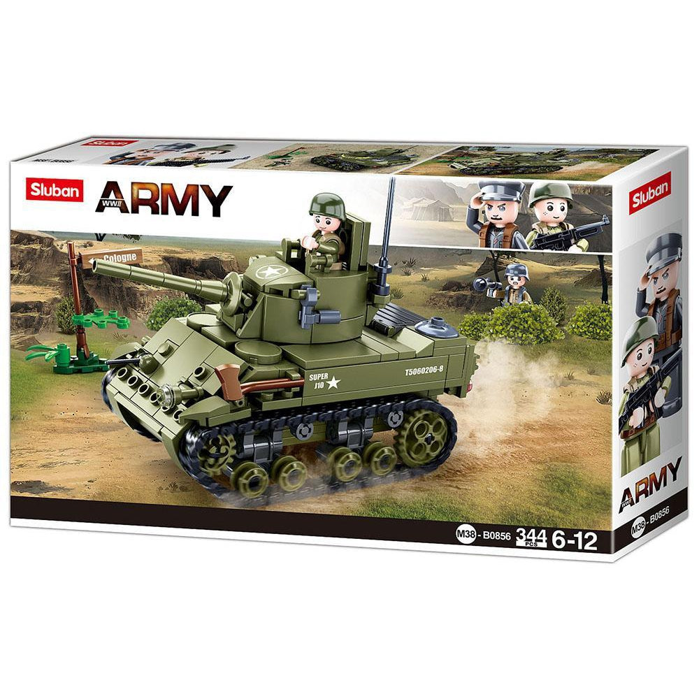 Sluban - Army - M5 Light Tank-Yarrawonga Fun and Games