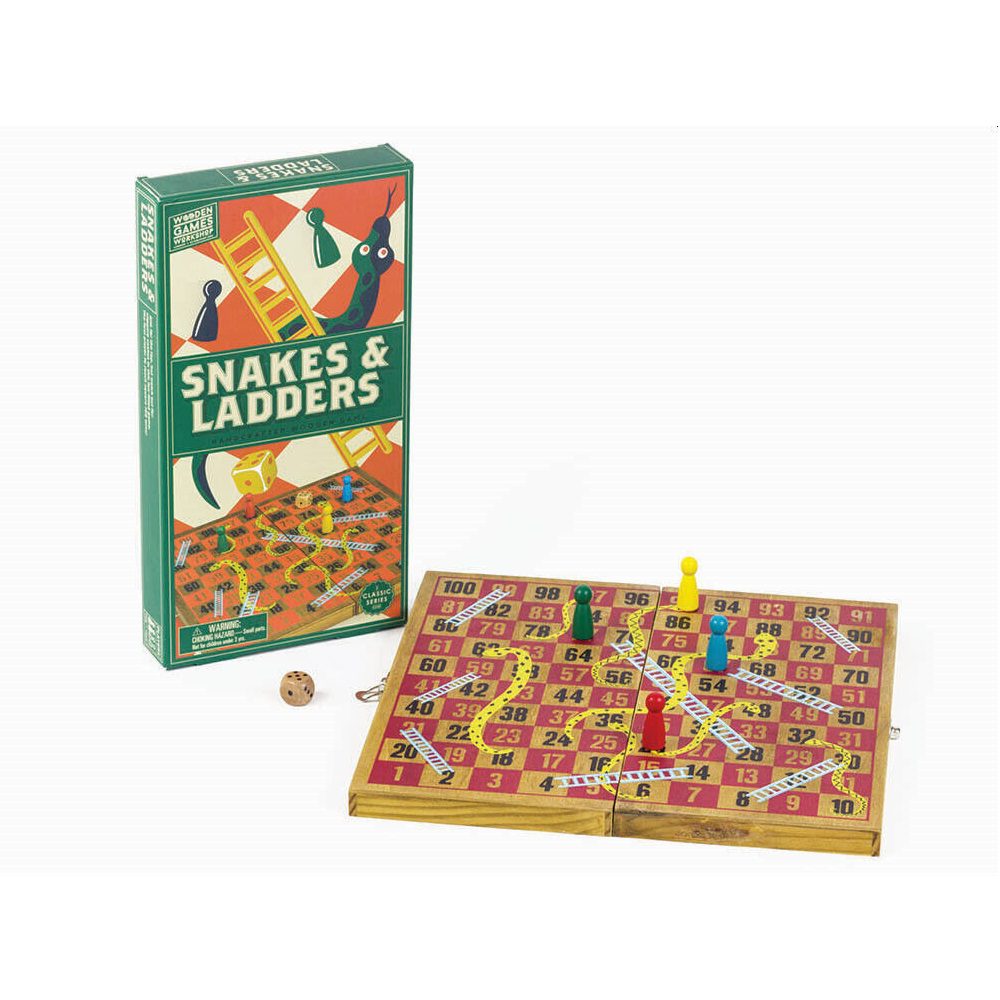 Snakes and Ladders Wooden Game-Yarrawonga Fun and Games