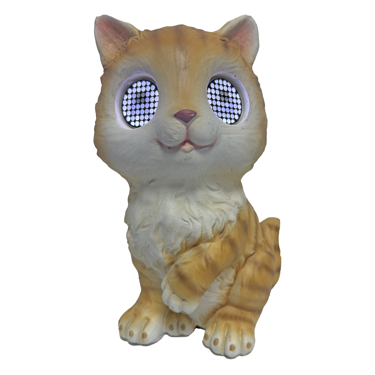 Solar Ginger Cat with LCD Eyes-Yarrawonga Fun and Games