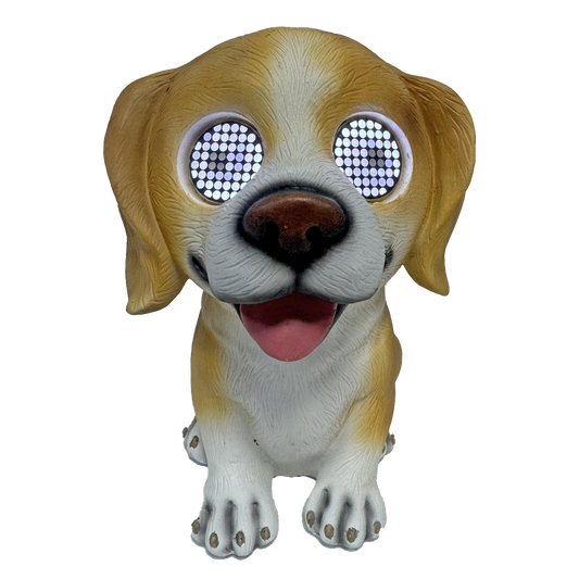Solar Tan Dog with LCD Eyes-Yarrawonga Fun and Games