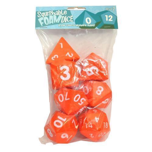 Squishable Dice Set-Orange-Yarrawonga Fun and Games