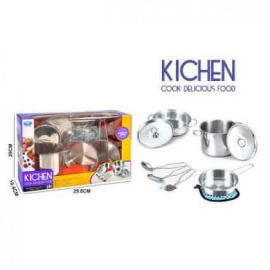 Stainless Steel Cooking Set-Yarrawonga Fun and Games