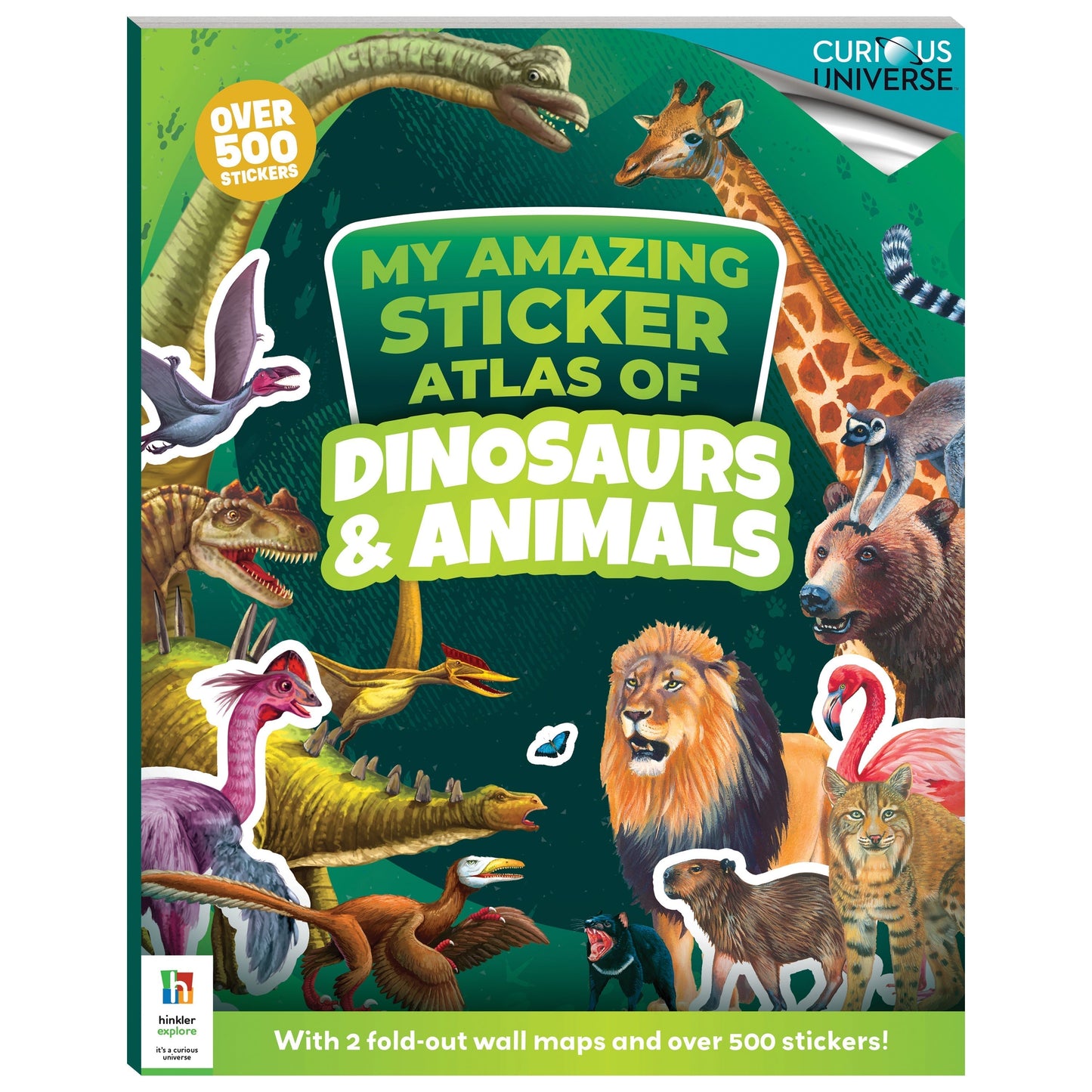Sticker Atlas of Dinosaurs and Animals-Yarrawonga Fun and Games