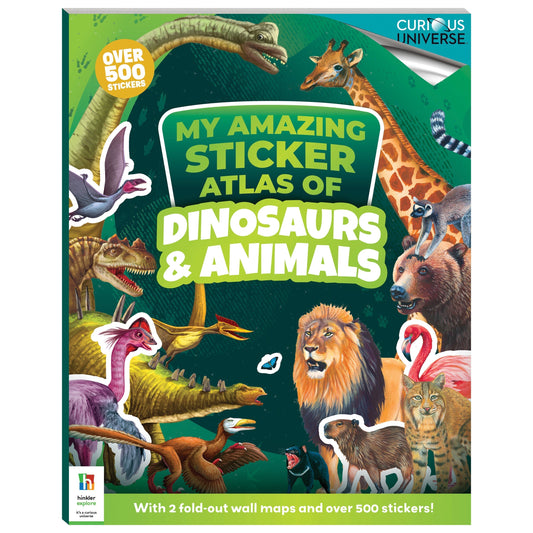 Sticker Atlas of Dinosaurs and Animals-Yarrawonga Fun and Games