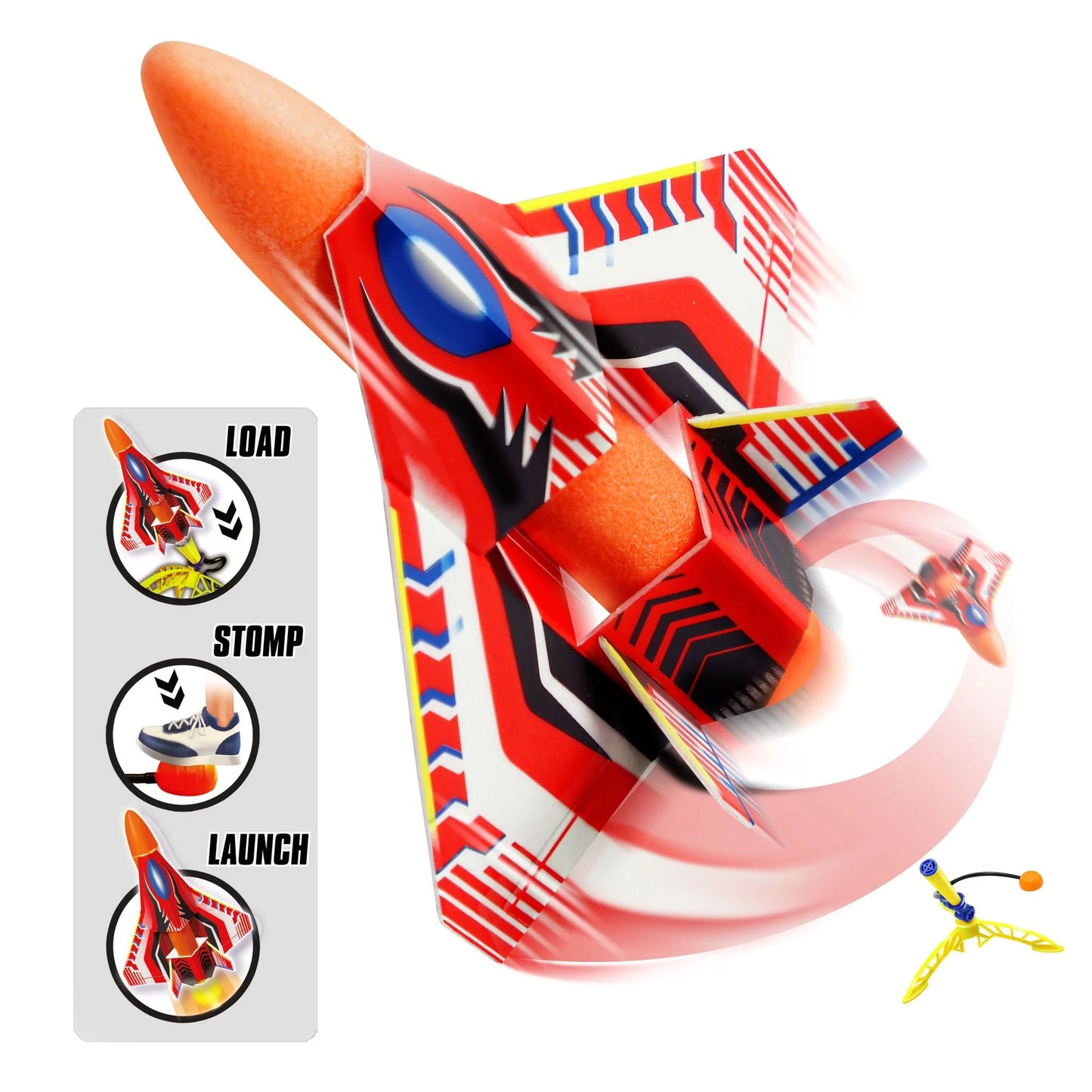 Stunt Plane with Stomp Launcher-Yarrawonga Fun and Games