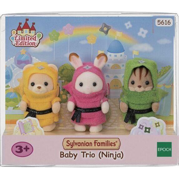 Sylvanian Families - Baby Trio - (Ninja)-Yarrawonga Fun and Games