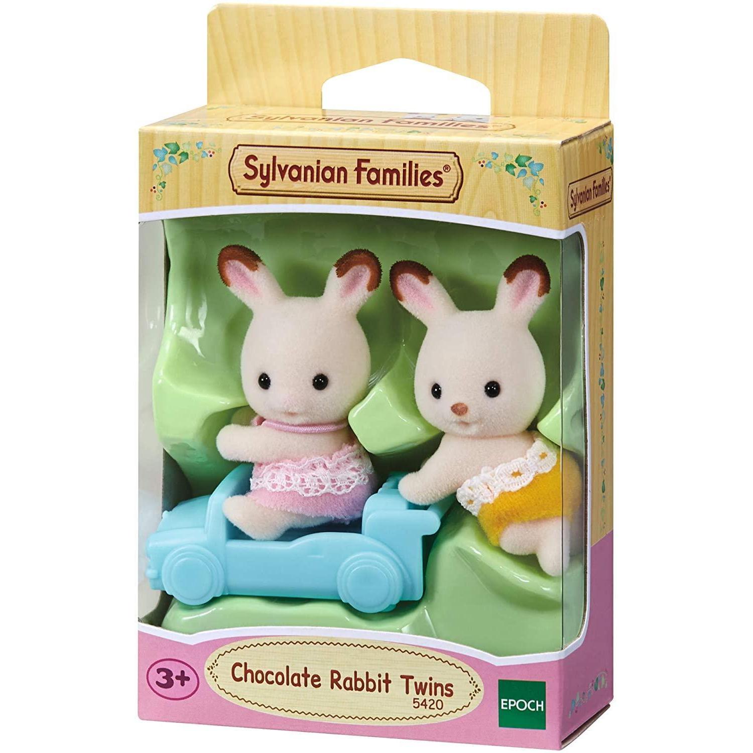 Sylvanian Families - Chocolate Rabbit Twins-Yarrawonga Fun and Games
