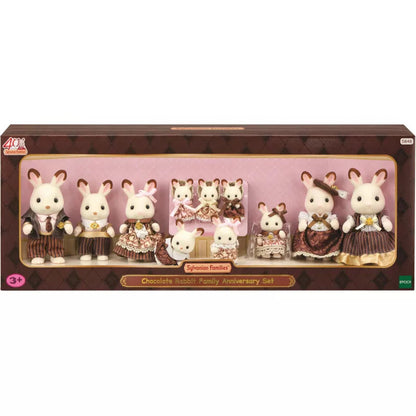Sylvanian Families Chocolate Rabit Family Aniversary Set-Yarrawonga Fun and Games