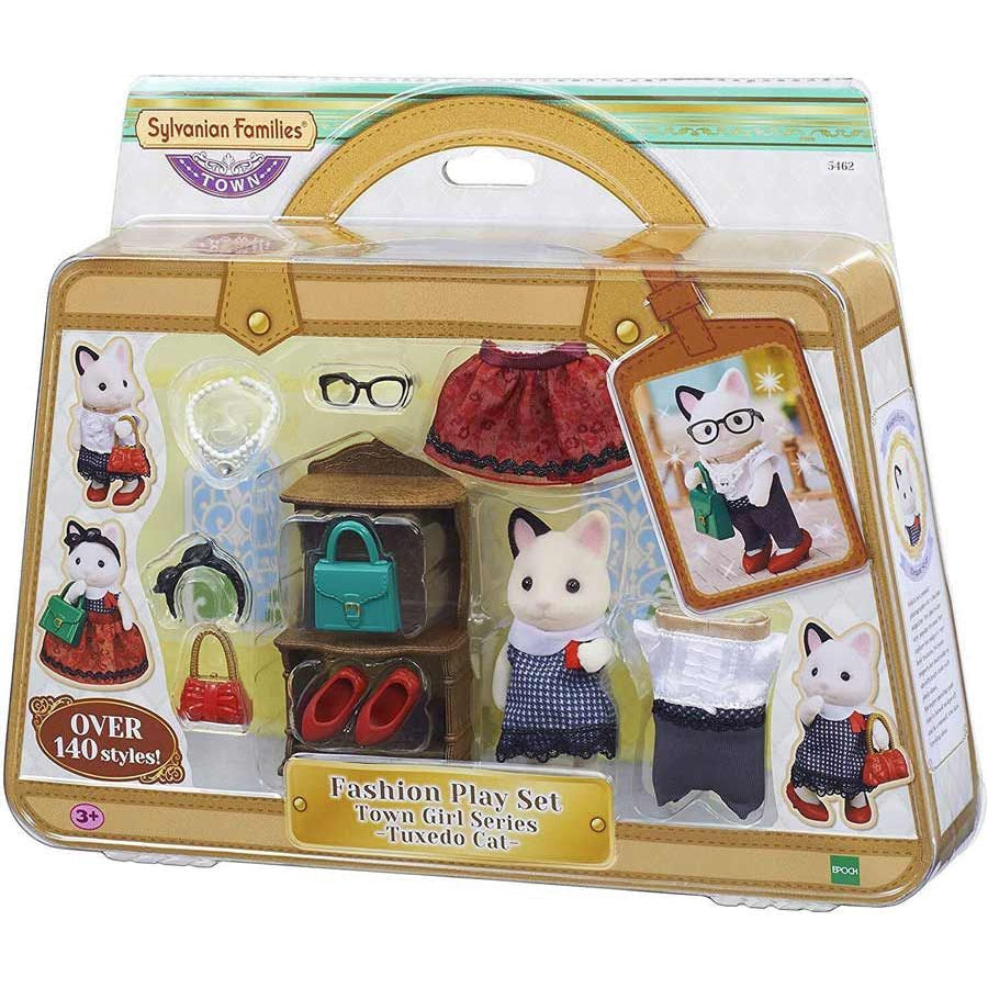 Sylvanian Families - Fashion Play Set - Tuxedo Cat-ion2]-Yarrawonga Fun and Games.