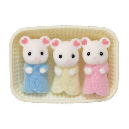 Sylvanian Families - Marshmallow Mouse Triplets-Yarrawonga Fun and Games