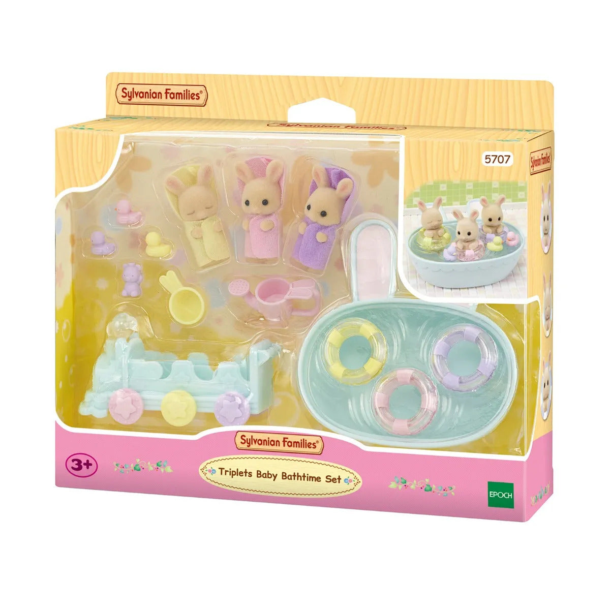 Sylvanian Families - Triplet Baby Bathtime Set-Yarrawonga Fun and Games