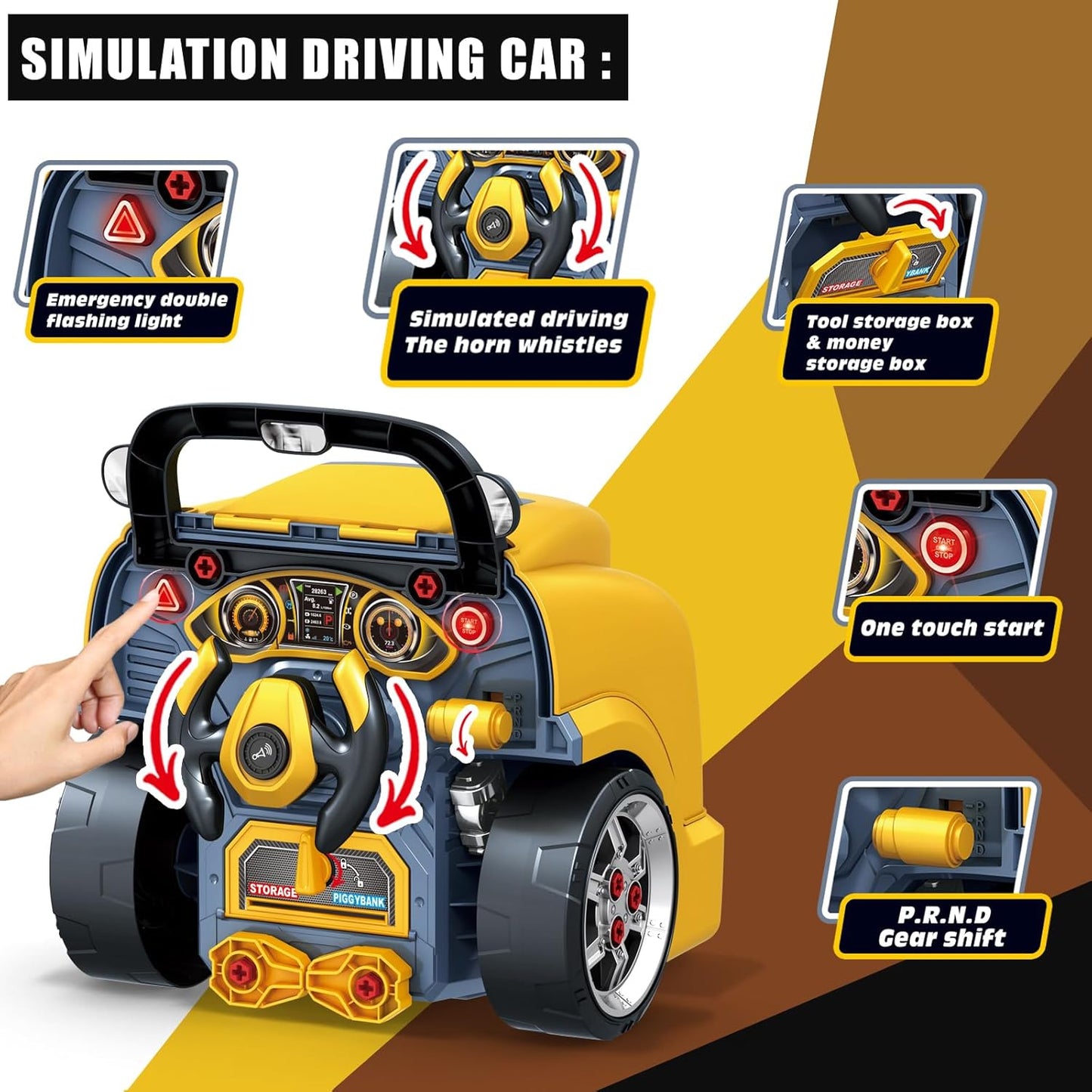 Take Apart School Bus Engine with Lights and Sounds-Yarrawonga Fun and Games