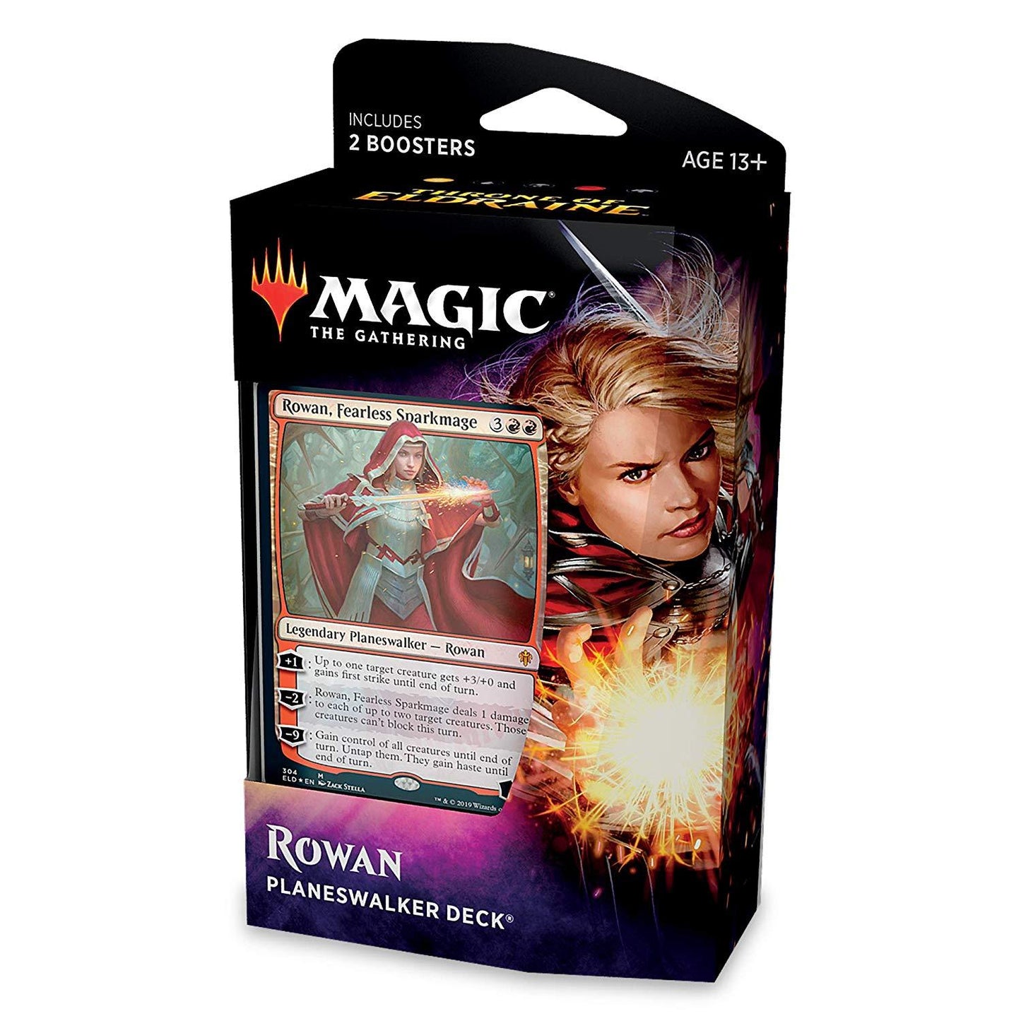 Throne of Eldraine Planeswalker Deck - Rowan, Fearless Sparkmage-Yarrawonga Fun and Games