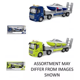 Transport Truck with Boat-Yarrawonga Fun and Games