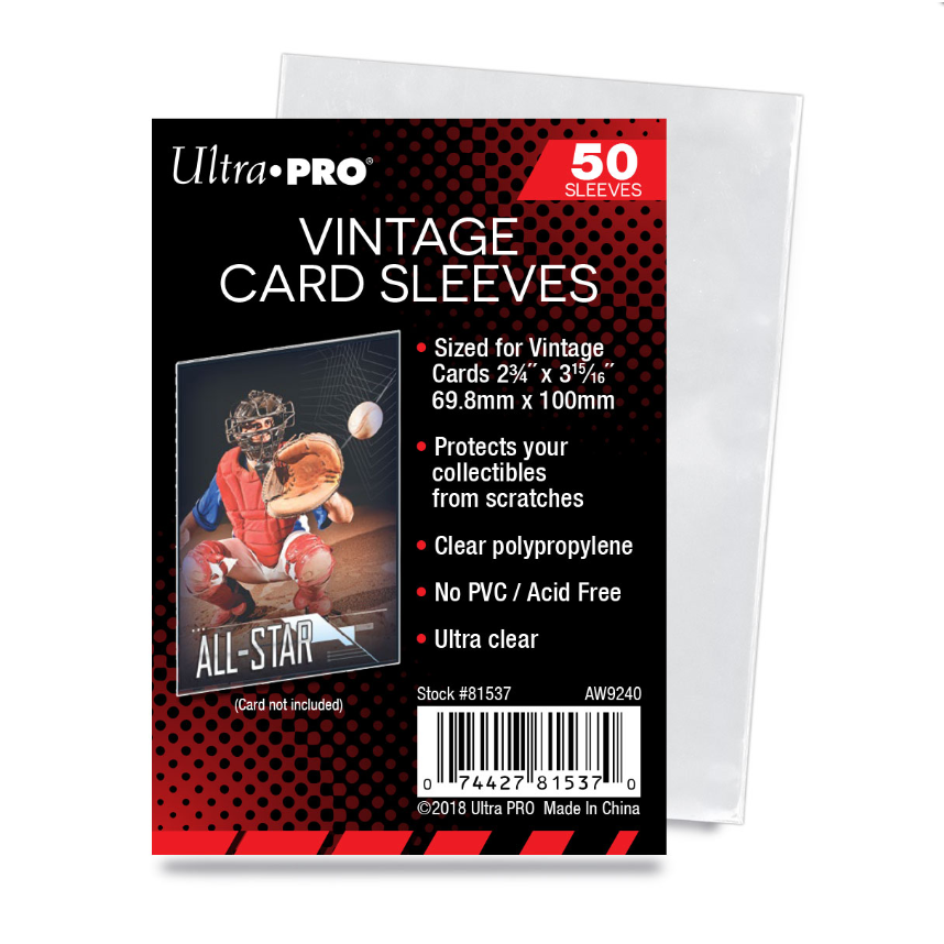 Ultra Pro - 50 Vintage card Sleeves-Yarrawonga Fun and Games