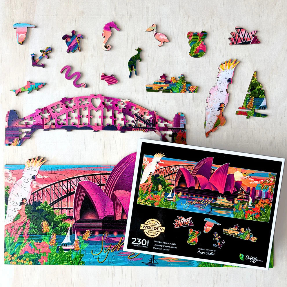 230 Piece Wooden Jigsaw - Stunning Sydney-Yarrawonga Fun and Games